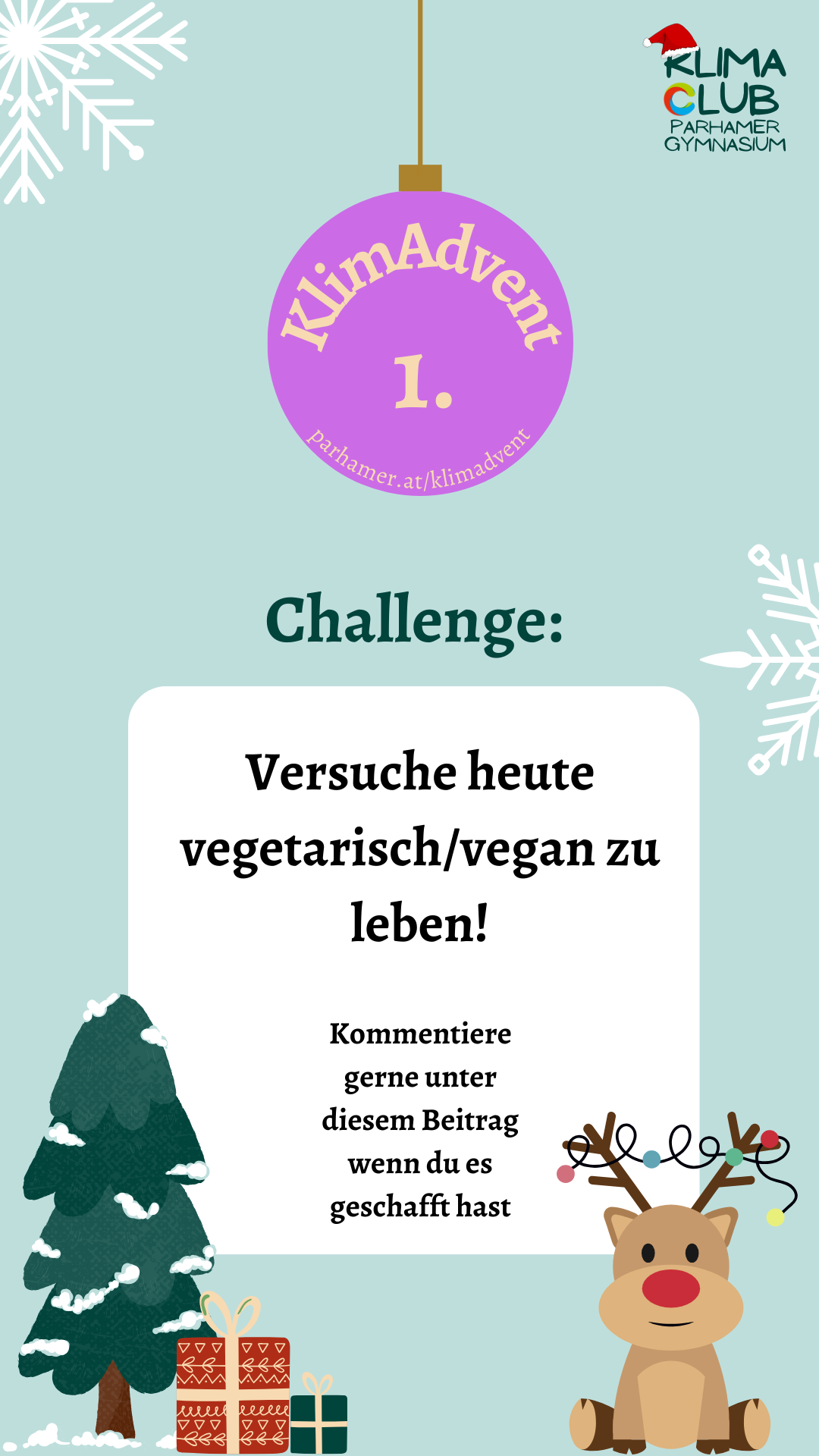 Versuche heute vegetarisch/vegan zu leben kommentiere gerne unter diesem Beitrag, wenn du es geschafft hast